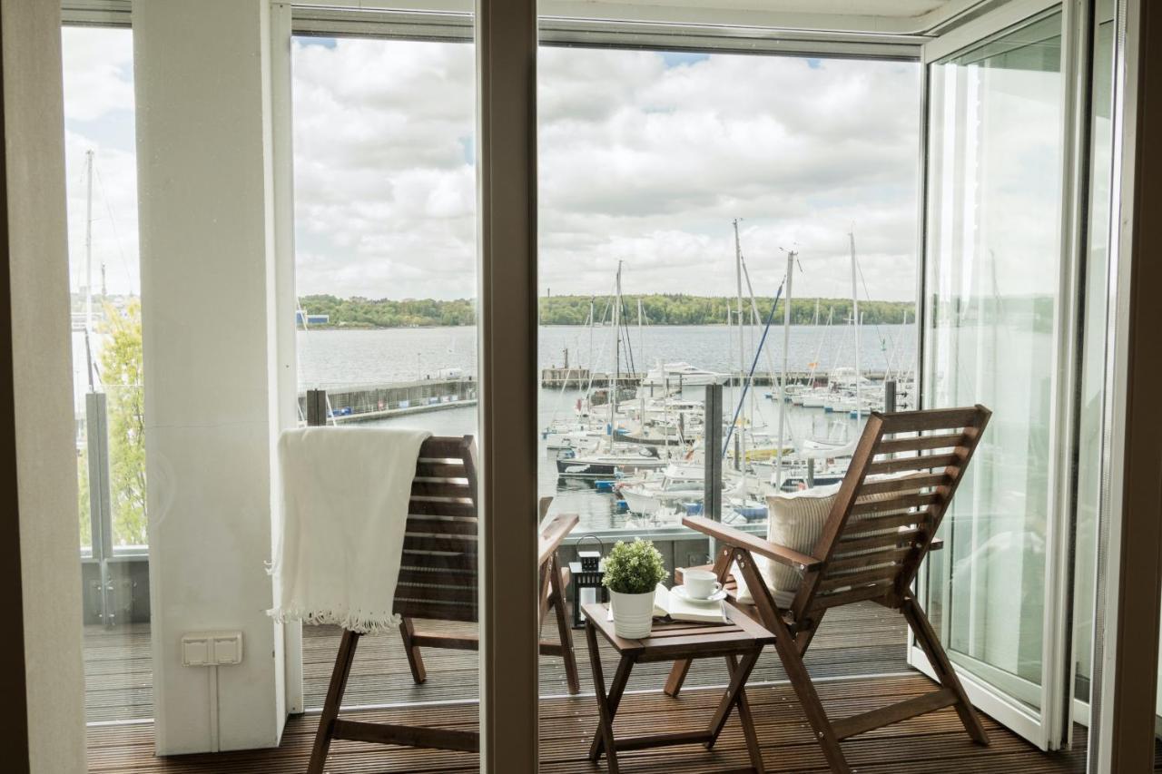 Fewo1846 - Baltic Lodge - Komfortable Maisonettewohnung Mit 3 Schlafzimmern, Balkon Und Blick Auf Die Marina Sonwik Flensburg Luaran gambar