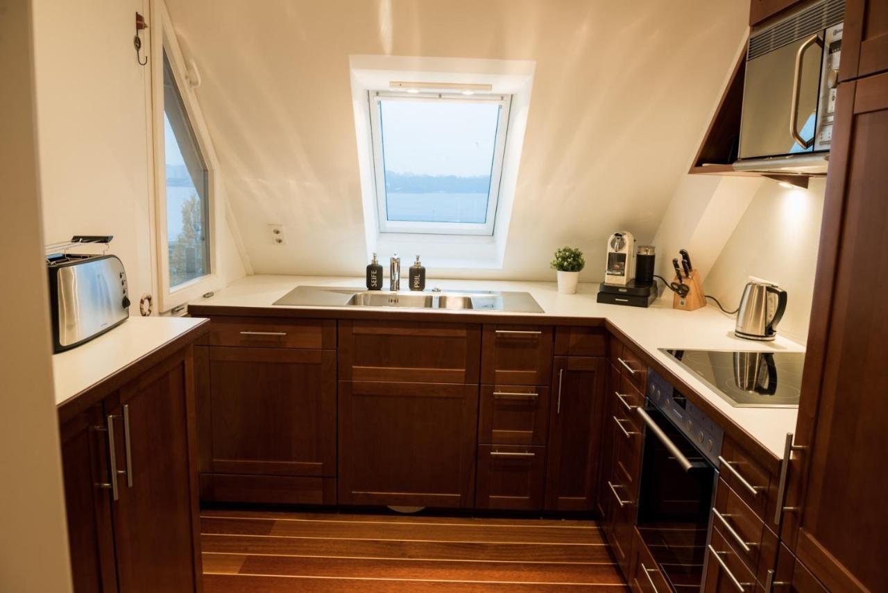 Fewo1846 - Baltic Lodge - Komfortable Maisonettewohnung Mit 3 Schlafzimmern, Balkon Und Blick Auf Die Marina Sonwik Flensburg Luaran gambar