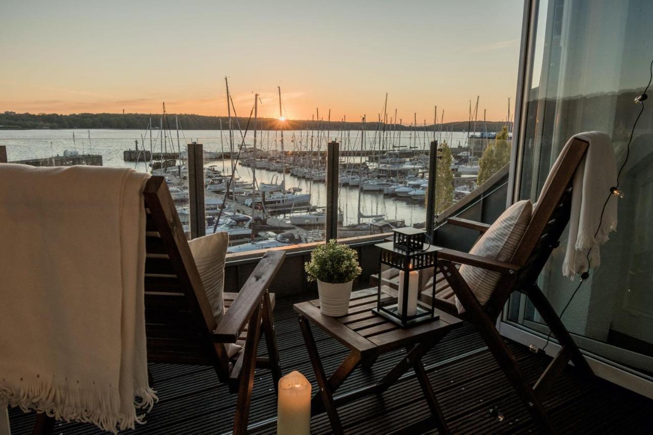 Fewo1846 - Baltic Lodge - Komfortable Maisonettewohnung Mit 3 Schlafzimmern, Balkon Und Blick Auf Die Marina Sonwik Flensburg Luaran gambar