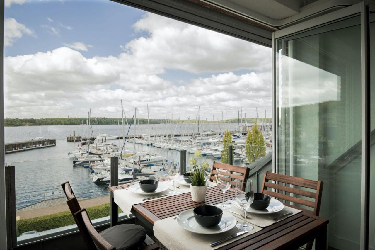 Fewo1846 - Baltic Lodge - Komfortable Maisonettewohnung Mit 3 Schlafzimmern, Balkon Und Blick Auf Die Marina Sonwik Flensburg Luaran gambar